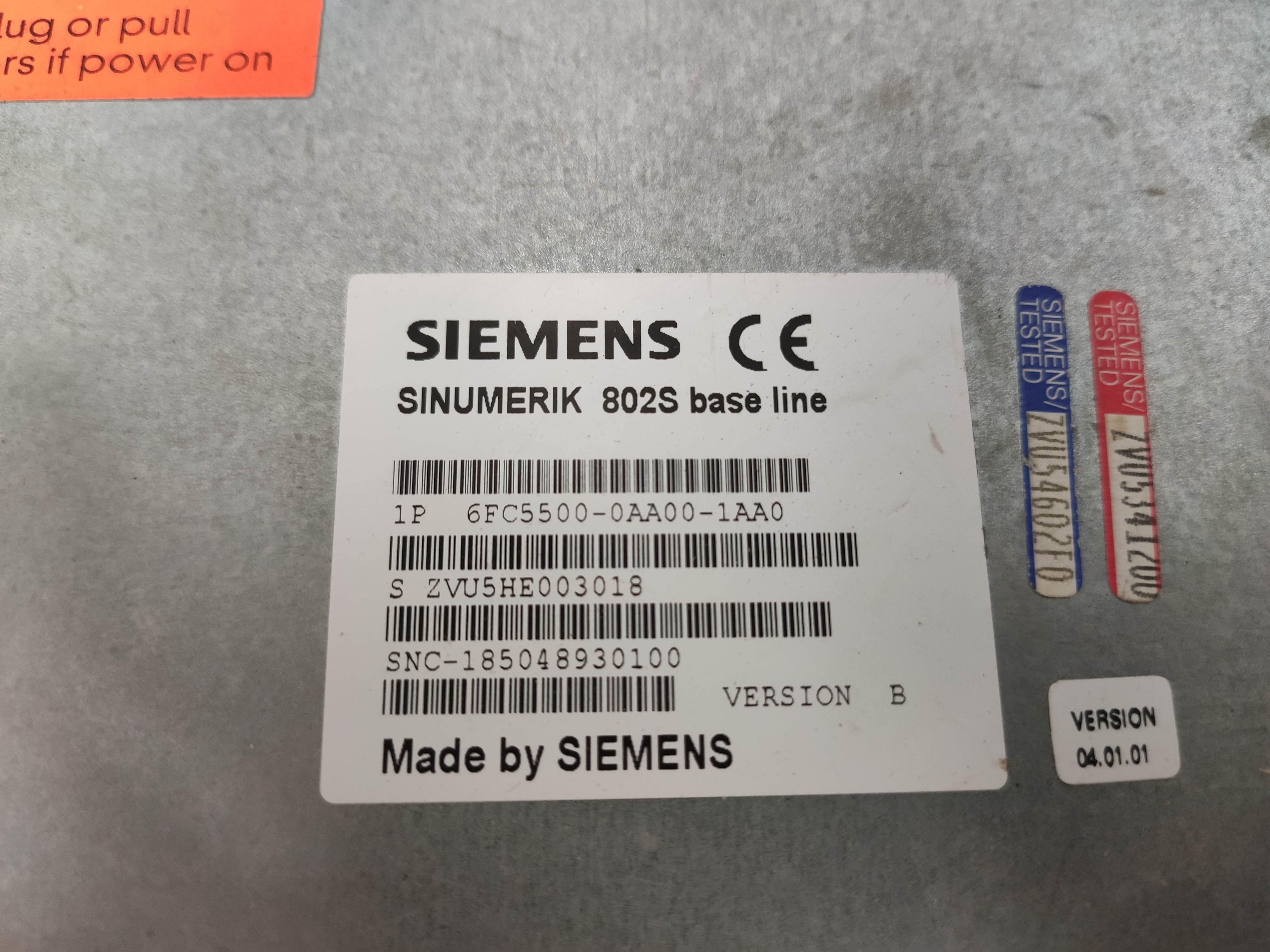 SIEMENS 6FC5500-0AA00-1AA0 Touch Screen Ver.B - Rockss Automation