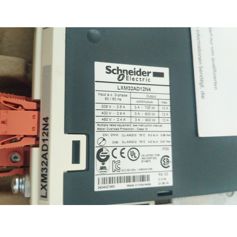 施耐德電機LXM32AD12N4 Lexium 32伺服驅動器