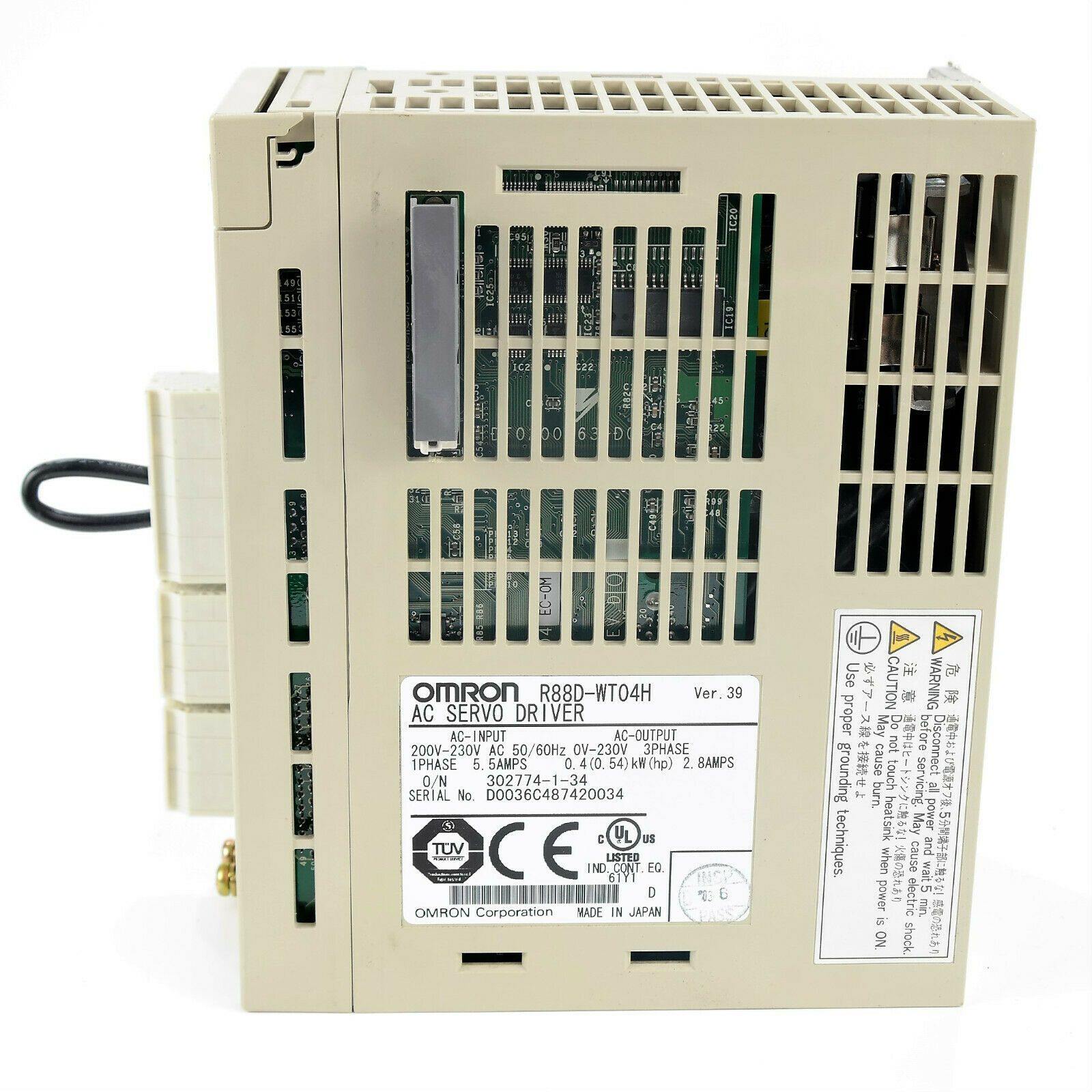 New Original Omron AC Servo Driver 400W R88D-WT04H - Rockss Automation