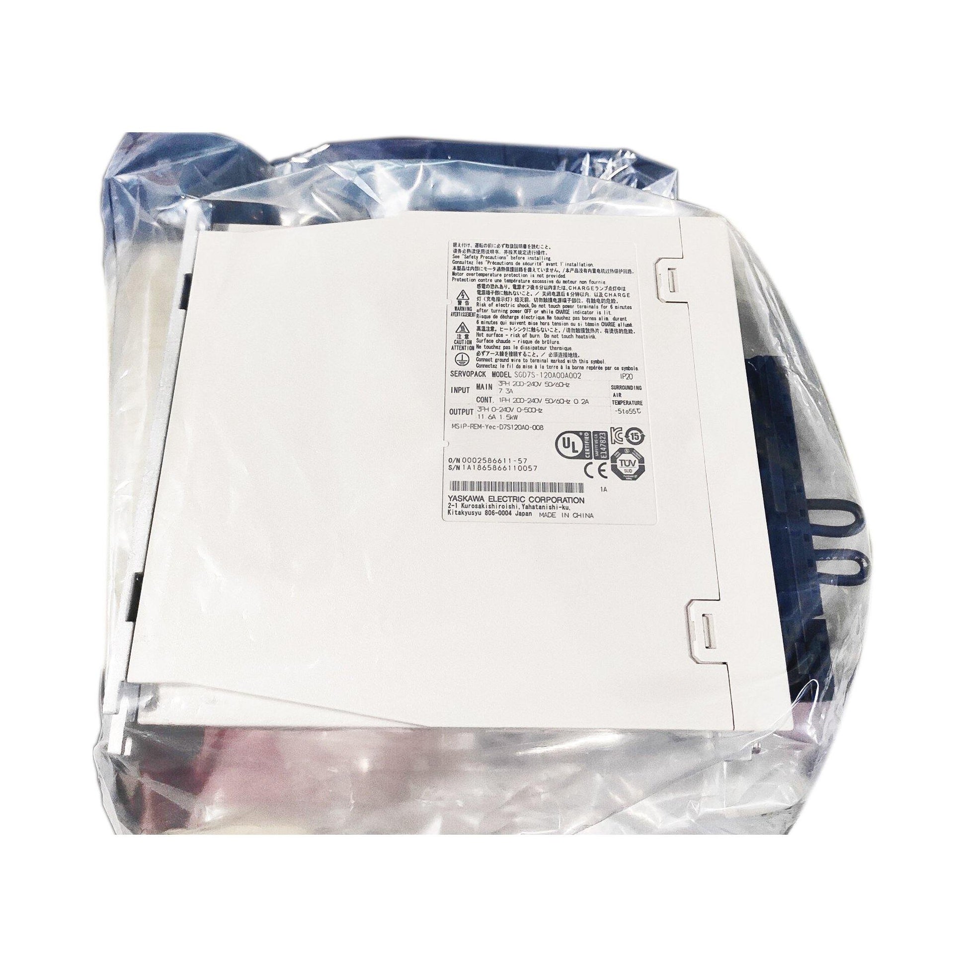 New Original Yaskawa Servo Driver SGD7S-120A00A SGD7S-120A00A002 - Rockss Automation