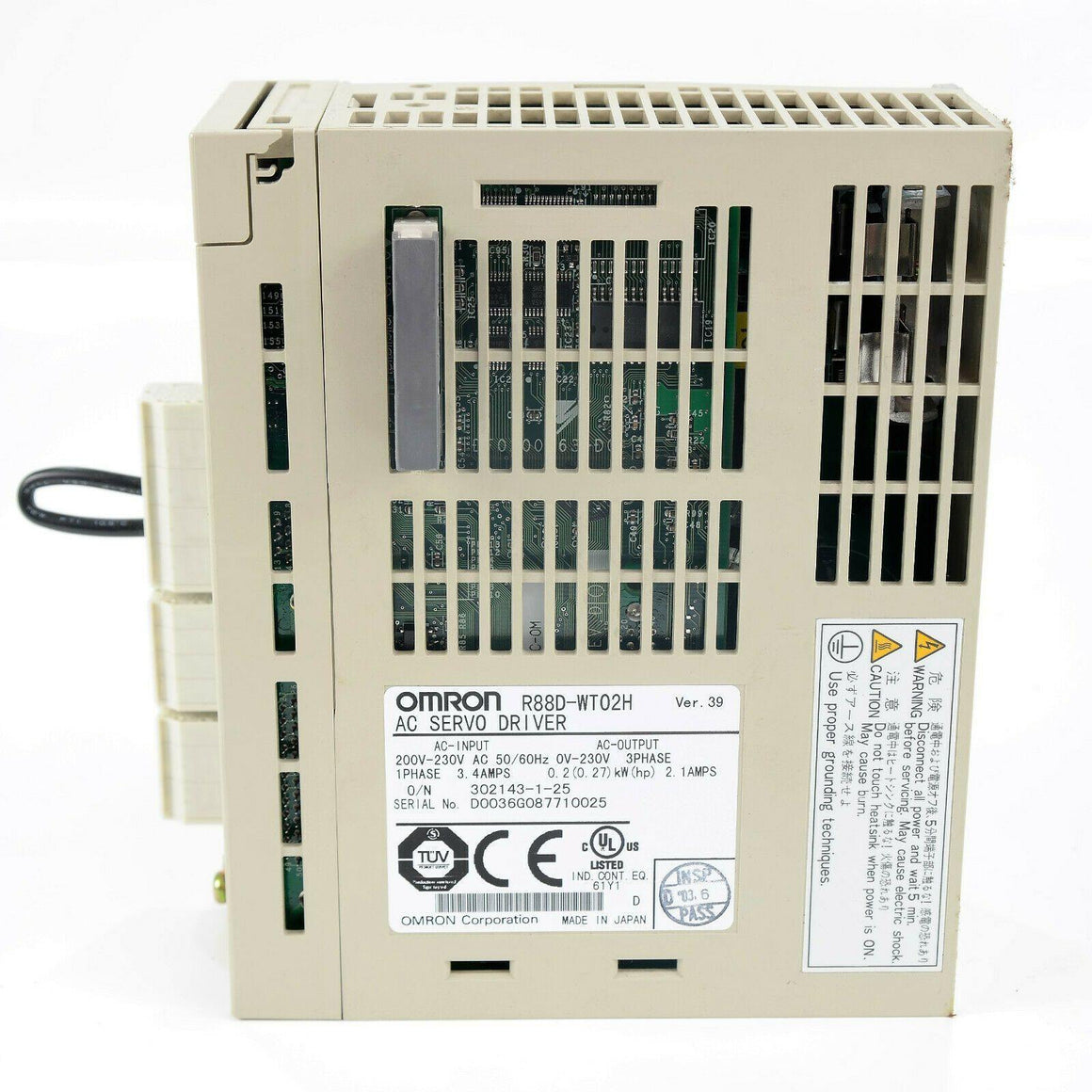 New Original Omron AC Servo Driver 200W R88D-WT02H - Rockss Automation