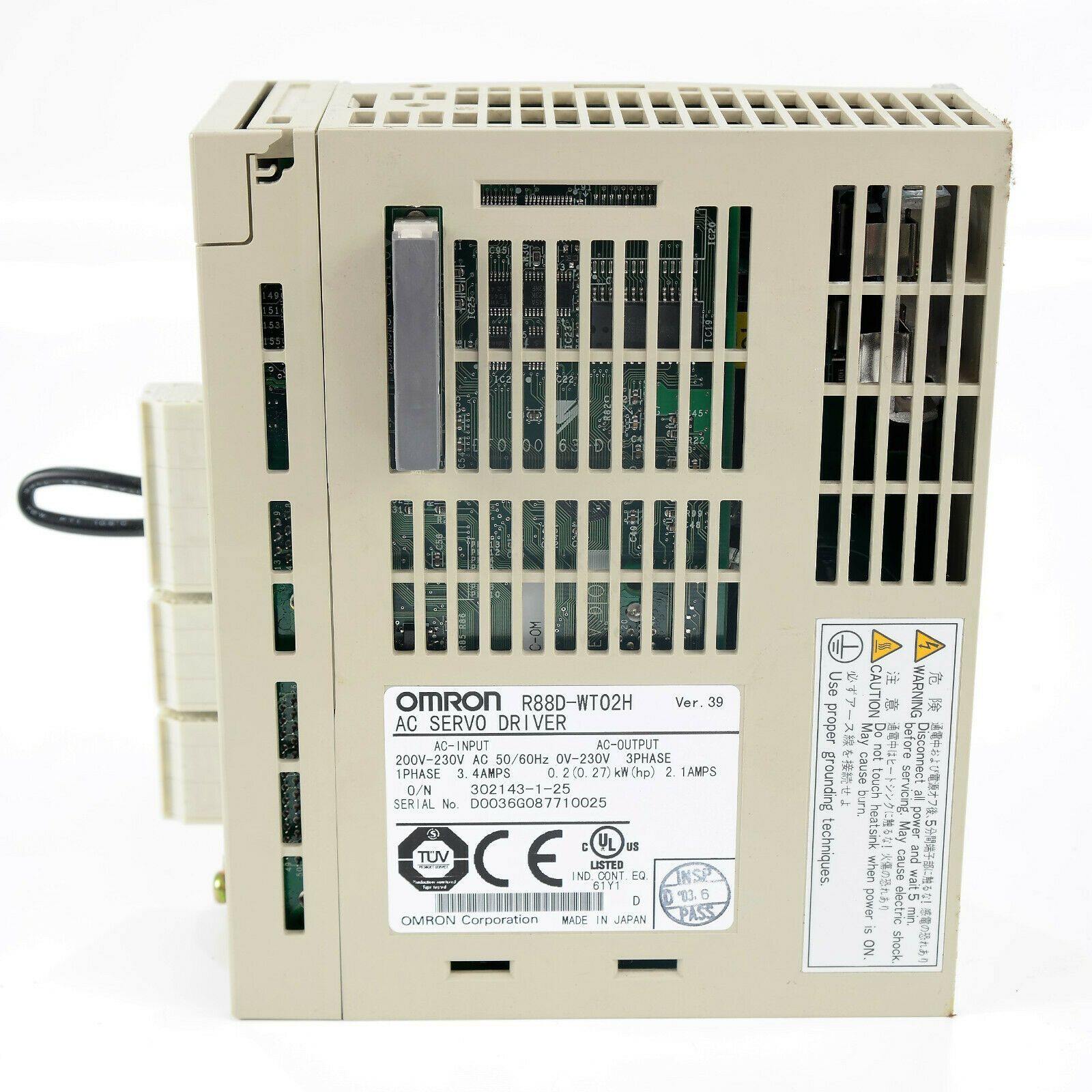 New Original Omron AC Servo Driver 200W R88D-WT02H - Rockss Automation
