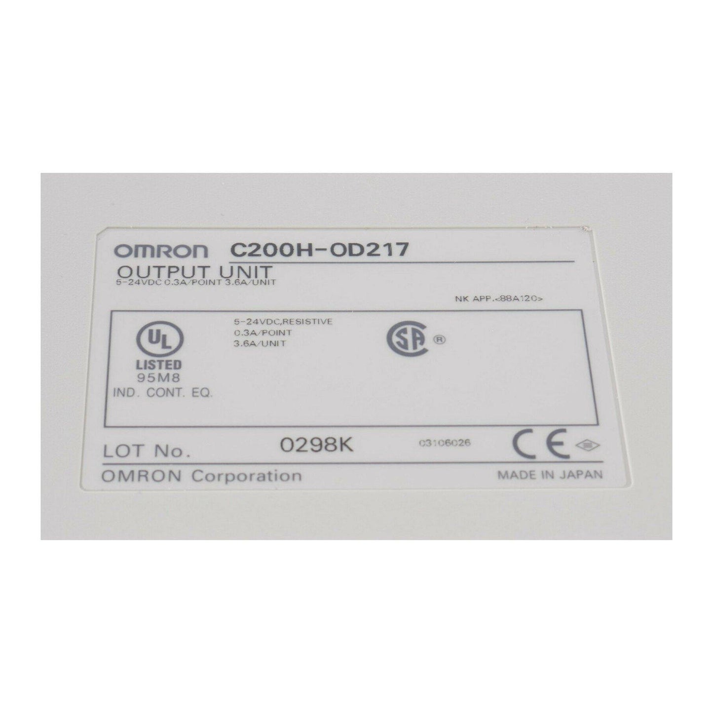 New Original Omron C200H-OD217 Transistor Output Unit PLC Module - Rockss Automation