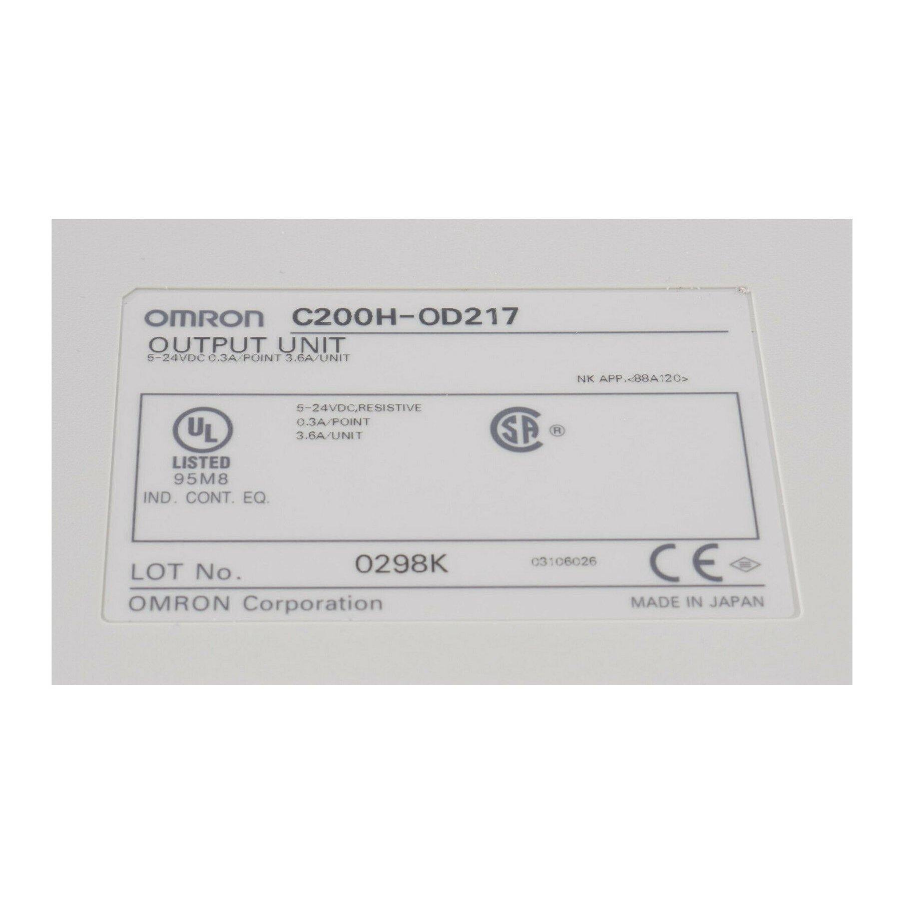 New Original Omron C200H-OD217 Transistor Output Unit PLC Module - Rockss Automation