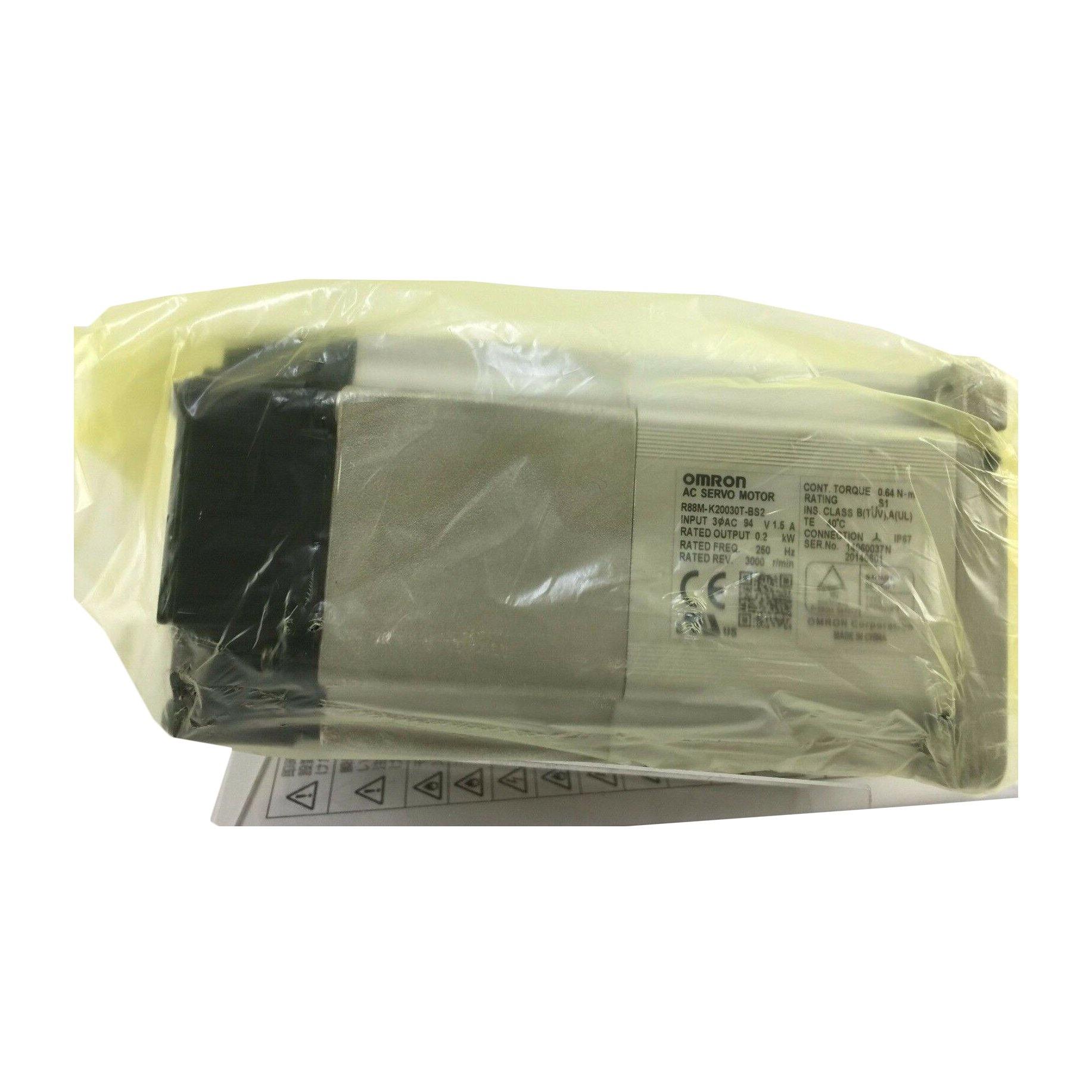 New Original Omron AC Servo Motor 0.2KW R88M-K20030T-BS2 - Rockss Automation